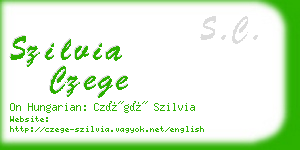 szilvia czege business card